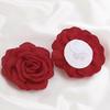 Large Rose Shaped Perforated Earrings, Elegant Jewelry Earrings For Women, Versatile Retro Style Items.