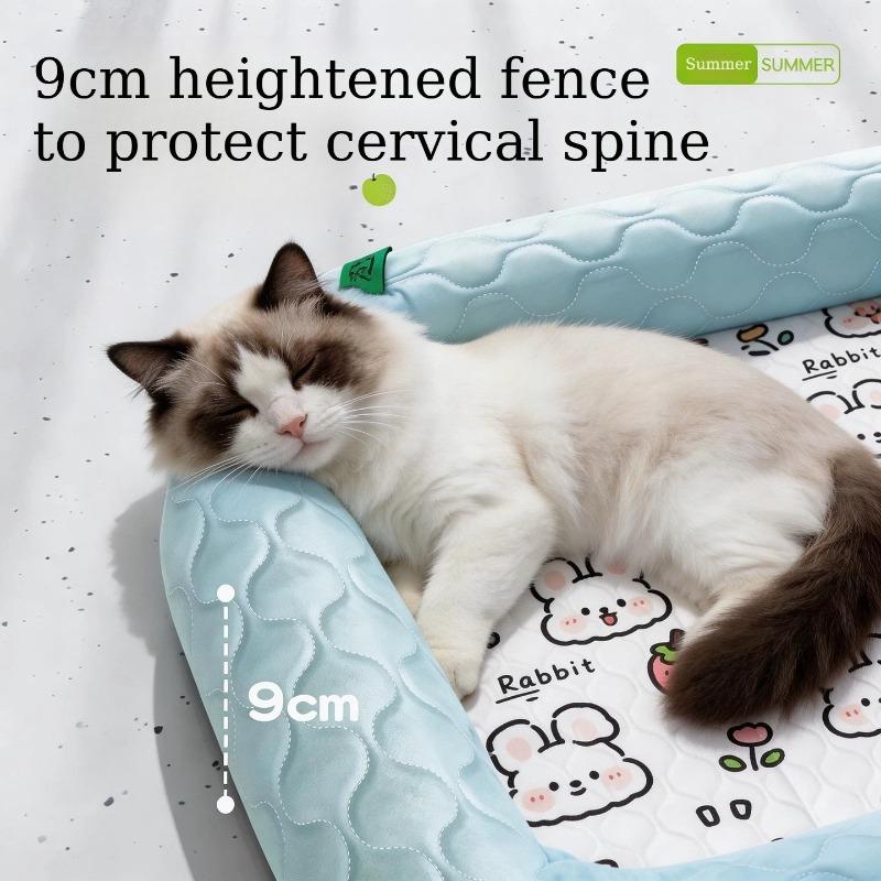 Summer Pet Cooling Mat Breathable Dogs Sleeping Mat Cats Nest Wear-resistant PP Cotton Filled Cooling Pad for Small Medium Pets