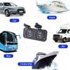 Four USB Car Charger Socket 12/ Phone Charge Outlet Power Adapter with Cap for Motorbike Boat Marine Truck ATV Camper