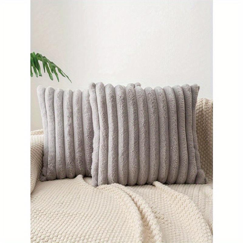 1pc Solid Fuzzy Cushion Cover Without Filler Modern Flannelette Decorative Throw Pillow Cover For Home 3535 853₽