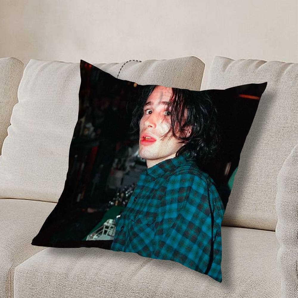 J-Jeff Buckley Grace COOL Pillow Case Anti-dustmite Pillowcase Invisible zipper silky short plush Sofa cushion cover
