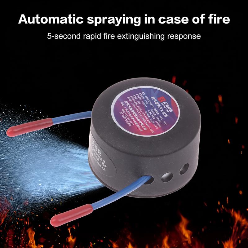 10G Auto Fire Suppression Device Back Adhesive Portable For Vehicle Garage Office Electrical Chemical Fire Protection