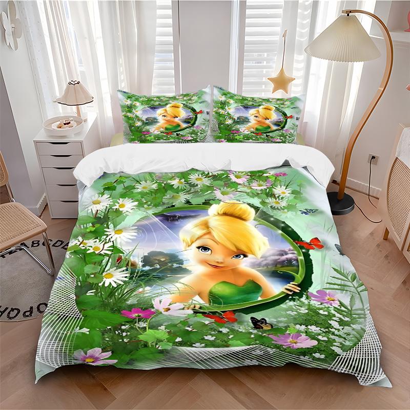 Tinkerbell Garden Frame Print 3Pcs Bedding Setduvet Cover With 2 Bedropillowcase Home Birthday Gift