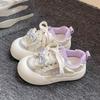 Milk Huhu thick-soled bow bread shoes women's spring and autumn new little white shoes versatile niche casual board shoes tide