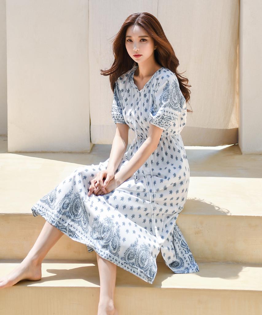 VENDIS Bandana Tassel Dress