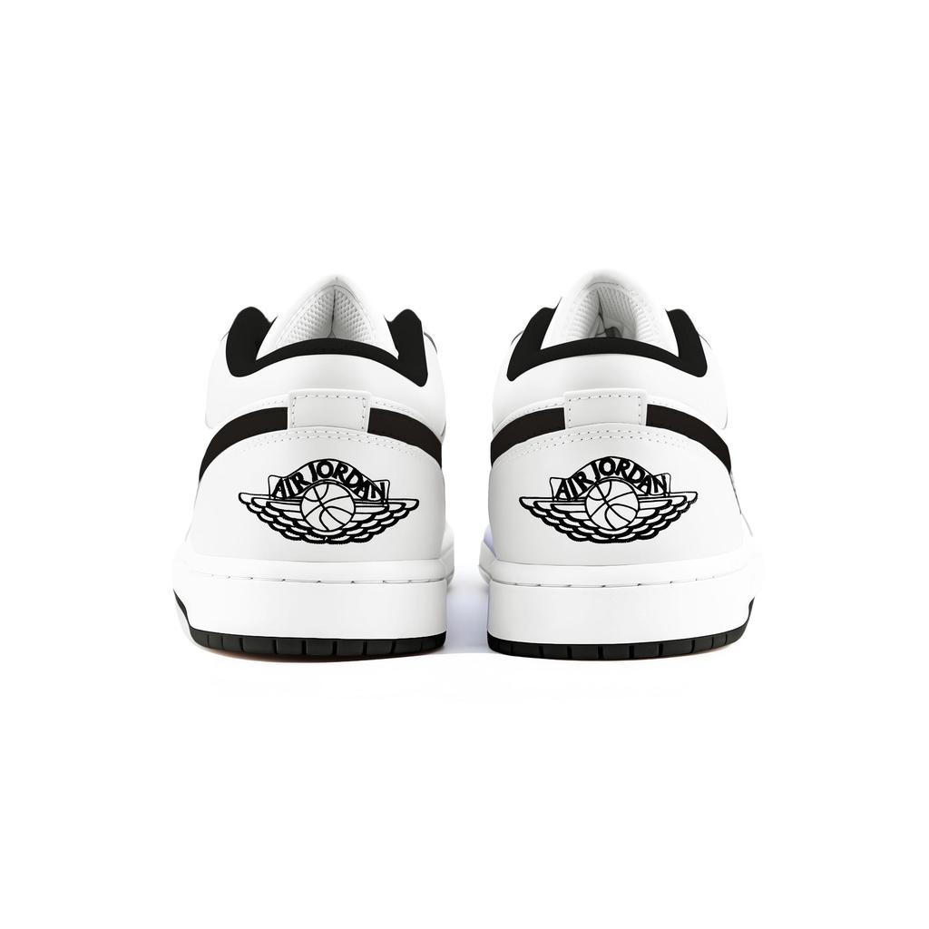 Jordan Air Jordan 1 Nízké Skateboardové boty Odolné proti oděru Unisex Čistě bílá 553558-165(Tým1036-)