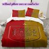 Spain Football Soccer Pattern Bedding,Quilt Set Quilt Cover Pillowcase Home Birthday Gift (1*duvet Cover+2*pillowcase,without Core)