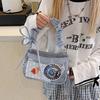 Korean version ins cute fashion girl bag small fresh Japanese Harajuku style student pain bag schoolbag soft girl messenger bag