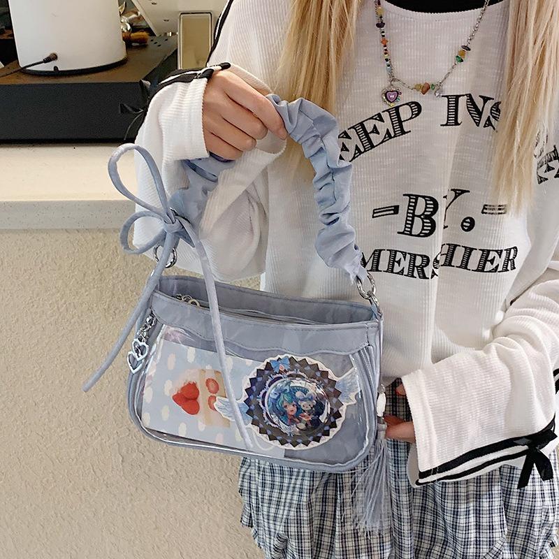Korean version ins cute fashion girl bag small fresh Japanese Harajuku style student pain bag schoolbag soft girl messenger bag