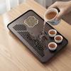 Rectangular Tea Serving Plate Japanese Style Water Storage Tea Tray Tea Platform  Tea Room