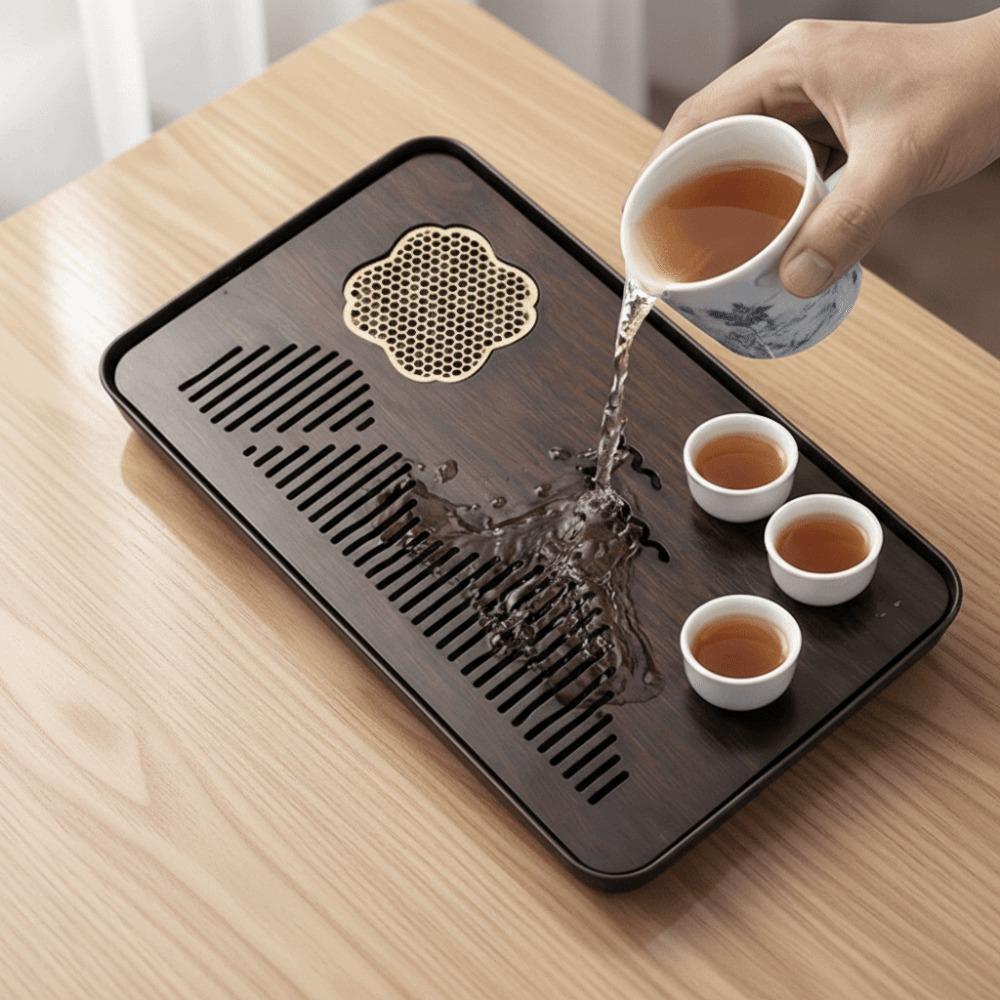 Rectangular Tea Serving Plate Japanese Style Water Storage Tea Tray Tea Platform  Tea Room