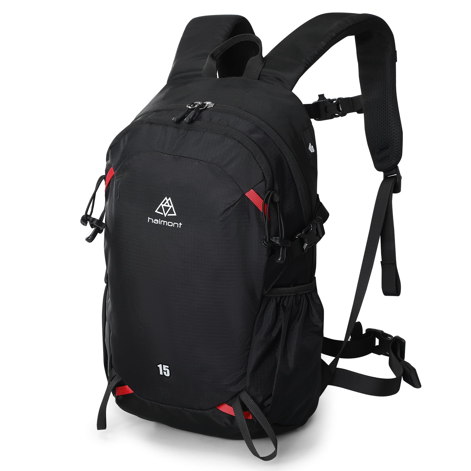 

[Haimont] 15L Hiking Backpack, Small, Waterproof, Stain Resistant, Mountaineering Backpack, Lightweight [Compact in Appearance and Multifunctional]