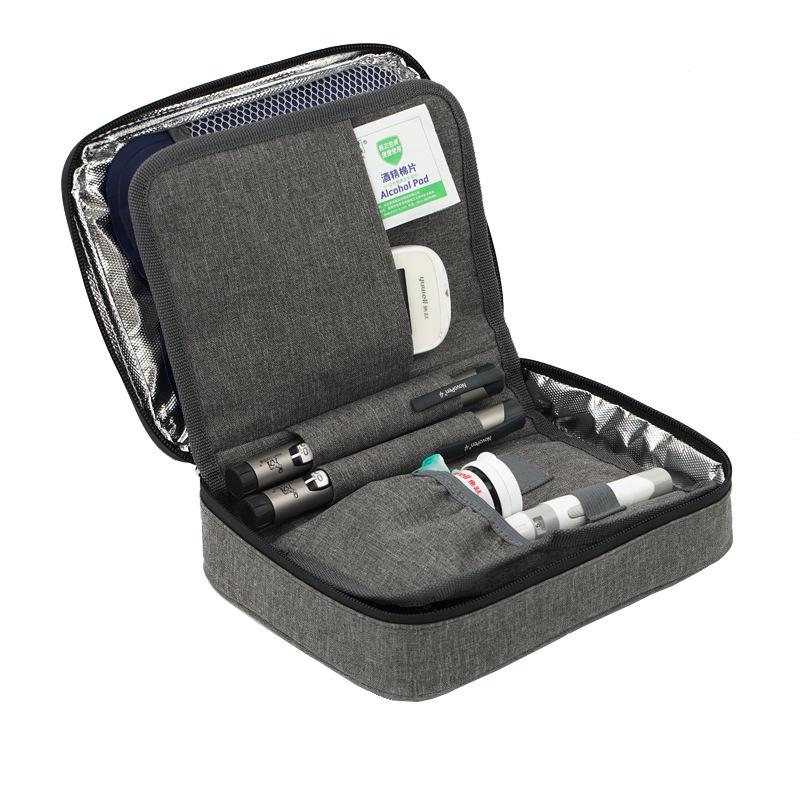 Large Portable Insulated Bag for Medication with Ice Pack