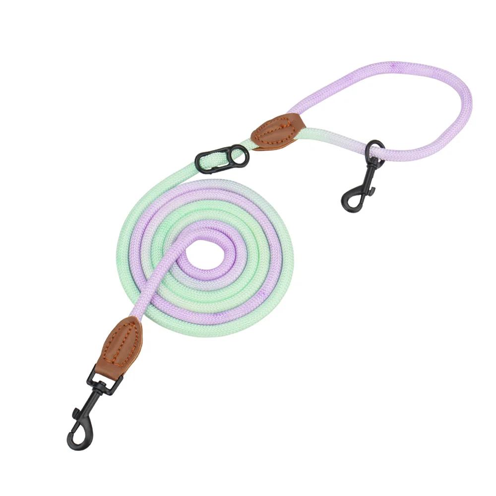 Hands Free Dog Leash Multifunctional Dog Running Leash for Dog Walking Adjustable Crossbody Dogs Training Nylon Double Leashes
