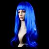 Women's Clothing Hot High Temperature Synthetic Line Thick Hair Masquerade Dazzle Long Hair Long Straight Wig Women's Bangs
