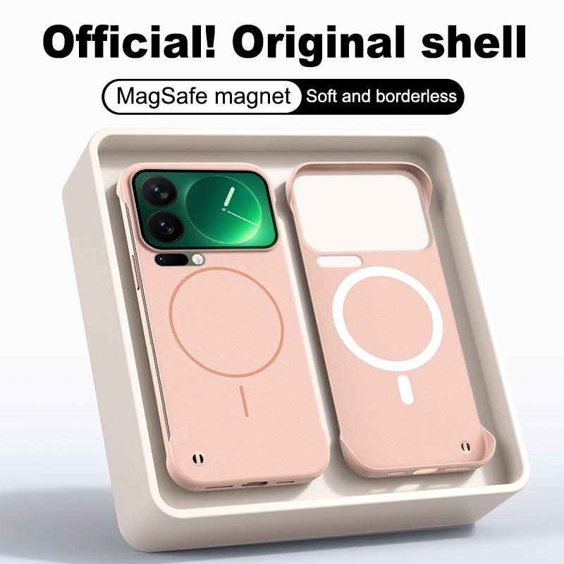 Custodia magnetica ultrasottile senza bordi per Xiaomi 17 17Pro Max Magsafe Cover rigida in PC opaco per Xiaomi MI17 pro max Guscio Paraurti