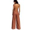 2025 European & American Sleeveless Loose Holiday Jumpsuit with Wide-Leg Pants for Women