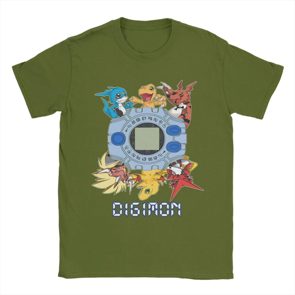 Men Women Digimon seasons T Shirts  Cotton Clothing Casual Short Sleeve Crewneck Tees Party T-Shirts