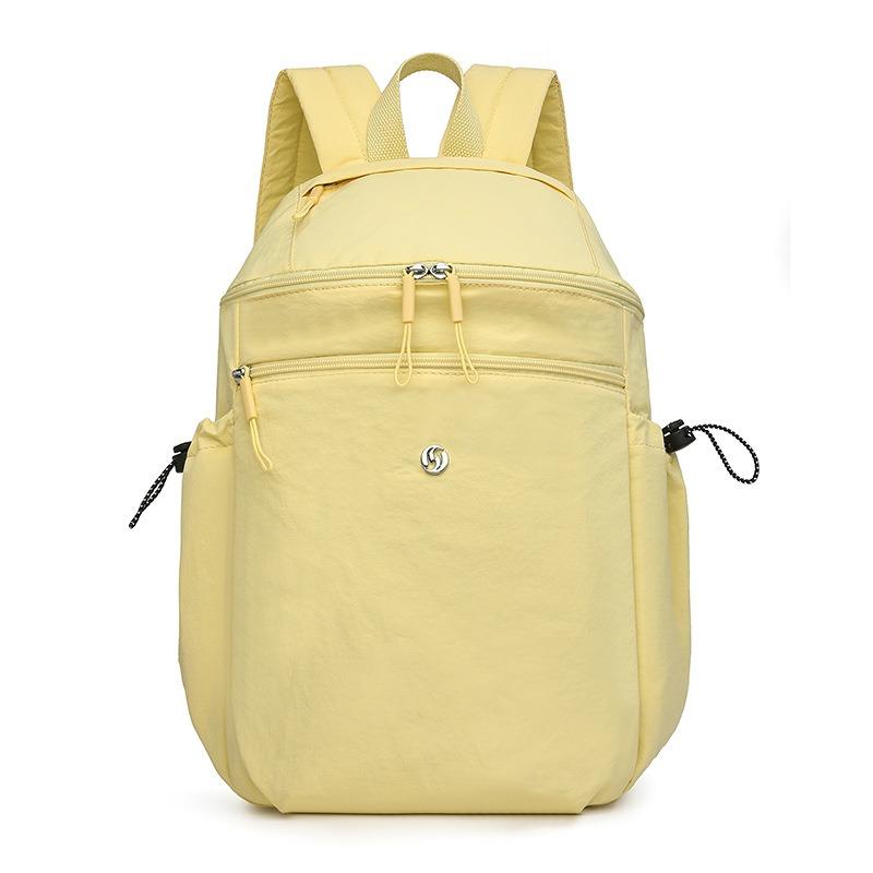 

Fashion women s bag summer new solid color backpack casual nylon bag large capacity travel backpack