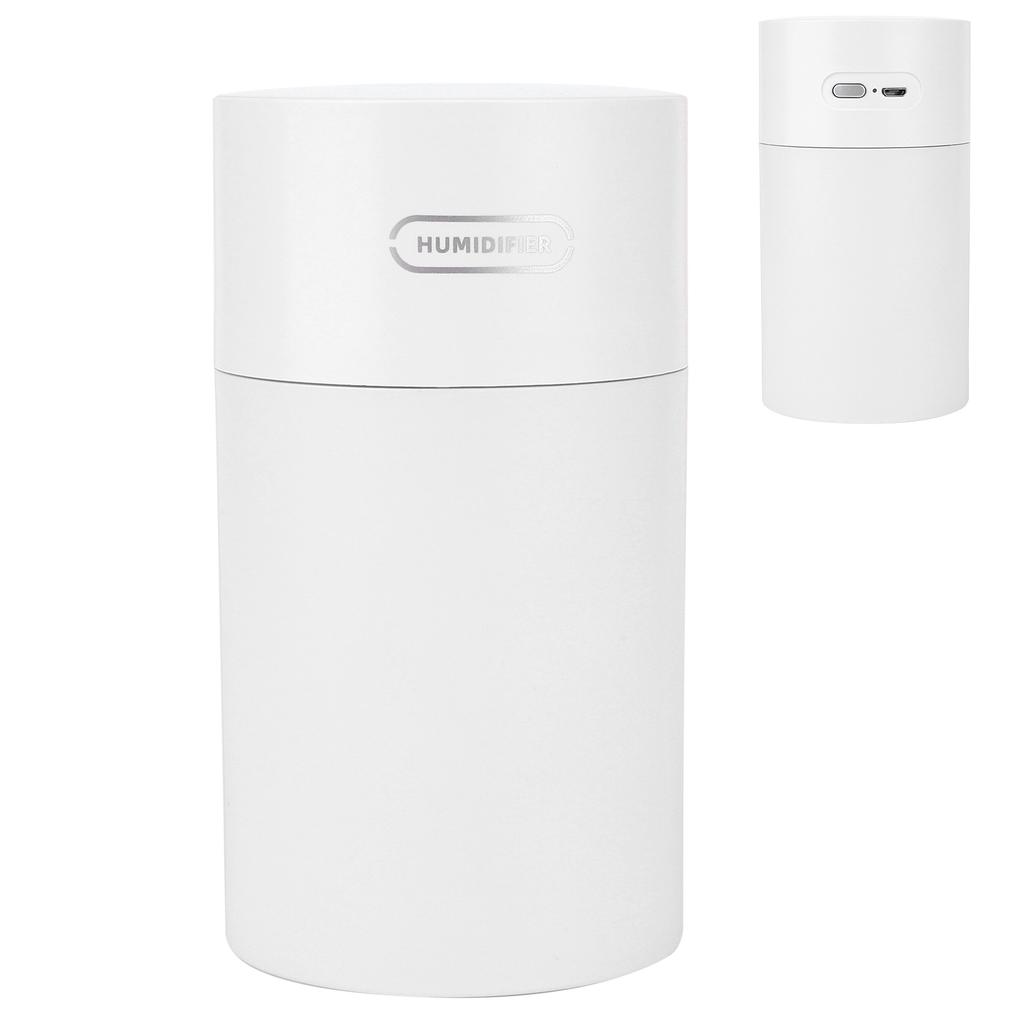 270ml USB Mini Desktop Car Air Humidifier with Colorful Light for Home Office BedroomWhite