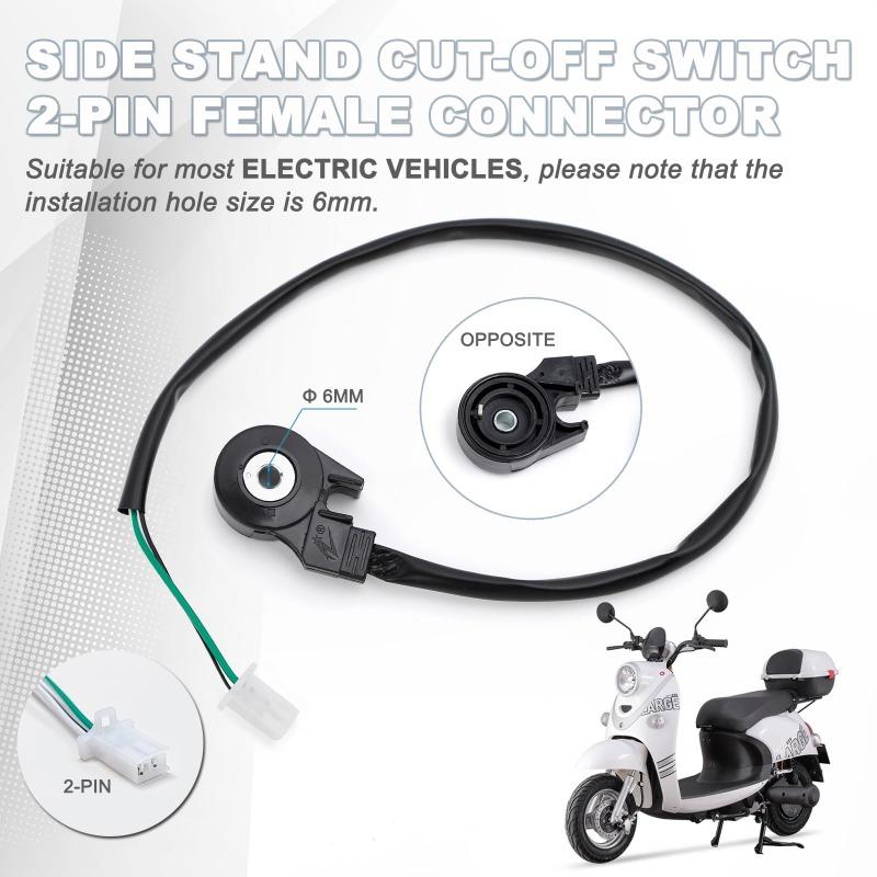 Safety Flameout Side Stand Switch - Universal Kickstand Sensor for Motorcycle Electrical Motorbike Engine Stop