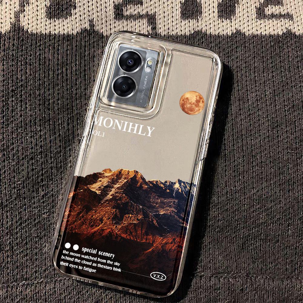 

OPPO A96/A57/Find X5/K9 Space Phone Case with Natural Scenery Design - Soft Shell with Fine Holes and Free Shipping