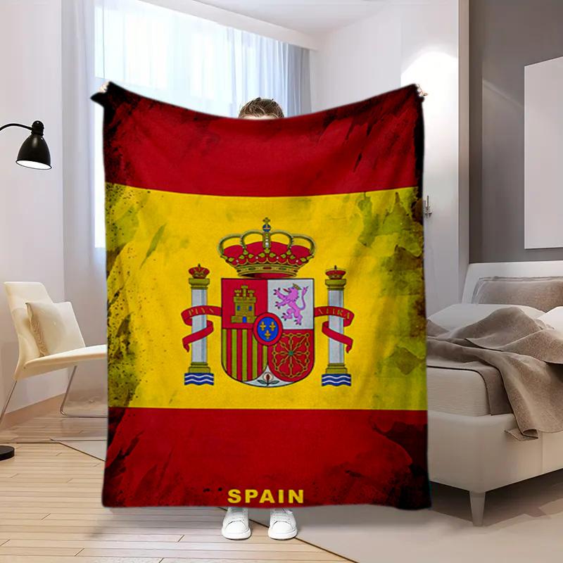1PC Football pattern blanket, all season lightweight home office outdoor nap multifunctional blanket