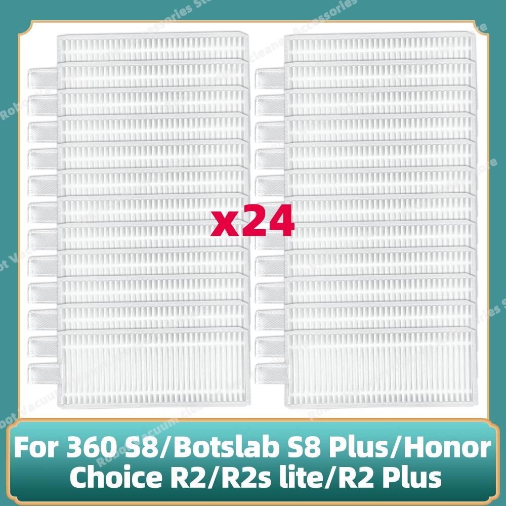 Kompatibel für 360 S8 / Botslab S8 Plus / Honor Choice R2 / R2s lite / R2 Plus Ersatz Haupt-Seitenbürste Filter Mopps Teile