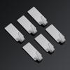 6 pcs Home Storage Office Kitchen Cloth Hanger Stainless Steel Wall Hooks Self Adhesive