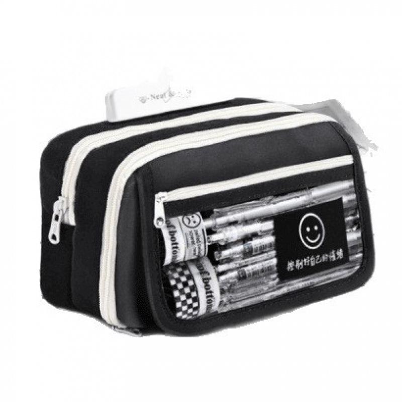 Large Capacity Transparent Pencil Case for Girls and Boys - New Style for Junior High Students