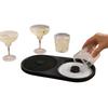 2-in-1 Cocktail Rimmer Set Salt Sugar Tray with Built-in Sponge Food Safe Bar Tool for Margarita