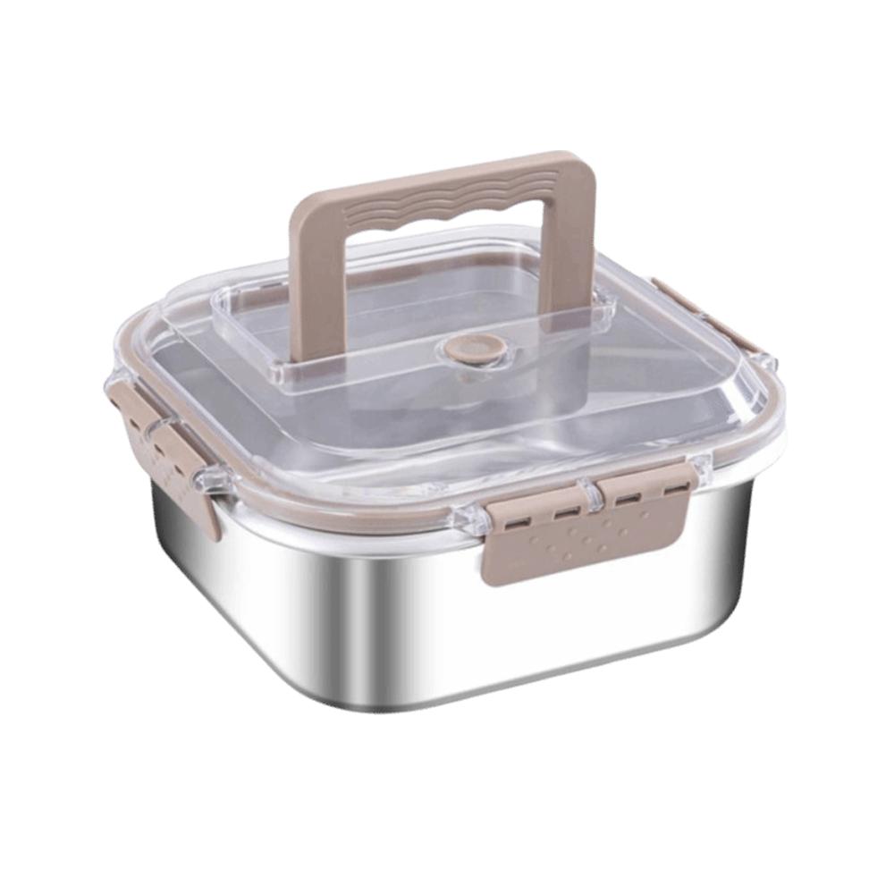 Вакуумный подогреватель контейнер для еды из нержавеющей стали пищевого класса ланч-бокс высокой вместимости кухонное хранение кейс для пикника на открытом воздухе холодильник 3890₽