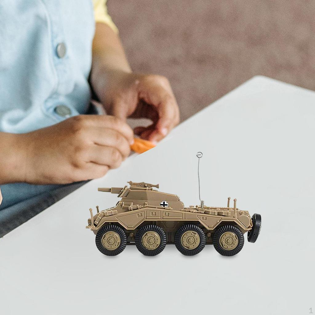 1/72 German Tank Model Building Set, Armored Vehicle Collectible for Educational Use