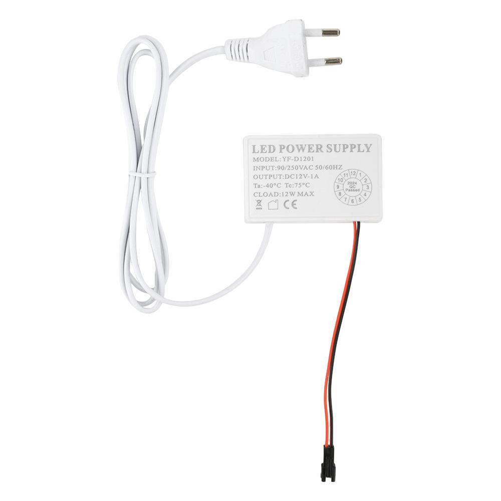 DC 12V 1A 12W Infinitely Dimmable Touch Sensor Switch LED Driver All-in-One Sensor Switch Power Supply Monochrome /Tricolor