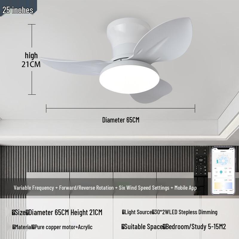 Nordic Minimalist Ceiling Fan Light with Silent Operation for Restaurants - Japanese Standard