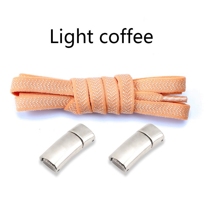 New Magnetic Lock Shoelaces Without Ties Kids Adult Elastic Laces Sneakers 8mm Thick Flats No Tie Shoe Laces Shoes Accessories
