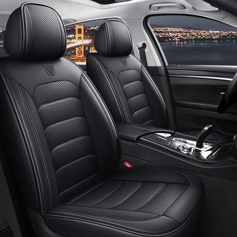 Nappa Leather Full Coverage Car Seat Cover - Five-Seat Cushion for All Seasons