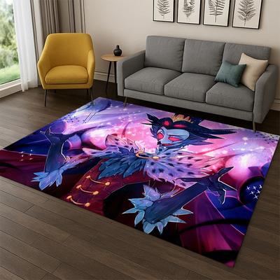Cartoon H-Hazbin Hotel Charlie Carpet Rug for Bedroom Living Room Sofa Playroom Doormat Home Decor,Kid Game Area Rug Non-slip