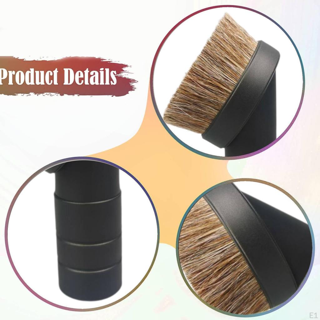 Vacuum Dust Brush Attachment Household Lightweight Round Replacement Easily Install Versatile