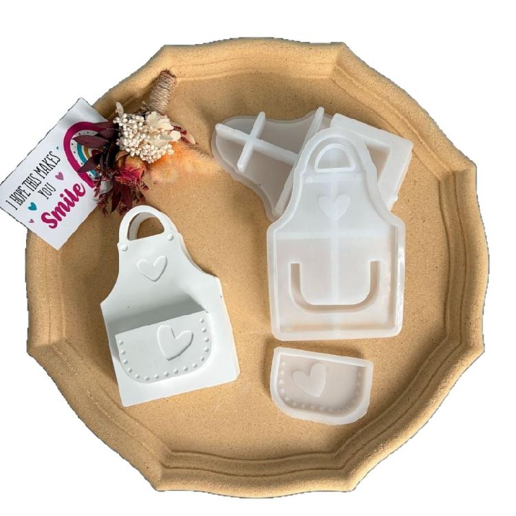 Apron Shape Silicone Planter Mold Flowerpot Molds for Crafts Resin Candle Cup Jewelry Holder Flexible and Reusable