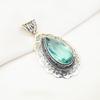 Aqua Apatite Pendant, 925 Solid Sterling Silver Pendant Handmade Gemstone Jewelry, Gifts For Wife Brand New Pendant