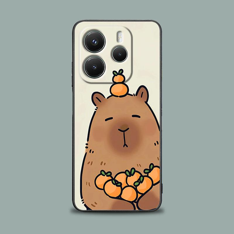 Phone Case for Xiaomi Redmi 15C 14C 12C 13C 4G Redmi Note 15 14 13 12 11 10 Pro Plus 5G 12S Silicone Soft Cover Capybara Cute