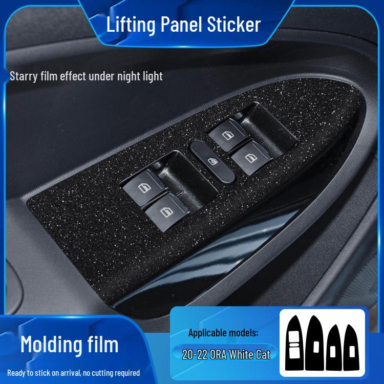 Starry Sky Film for ORA Black/Good Cat Interior Frosted Wrap Sticker Replacement