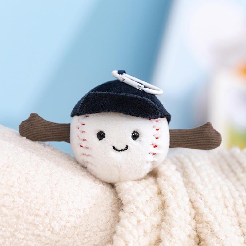 Bambola di peluche sportiva transfrontaliera: Pallacanestro, Baseball, Tennis, Badminton, Piccolo Ciondolo Regalo