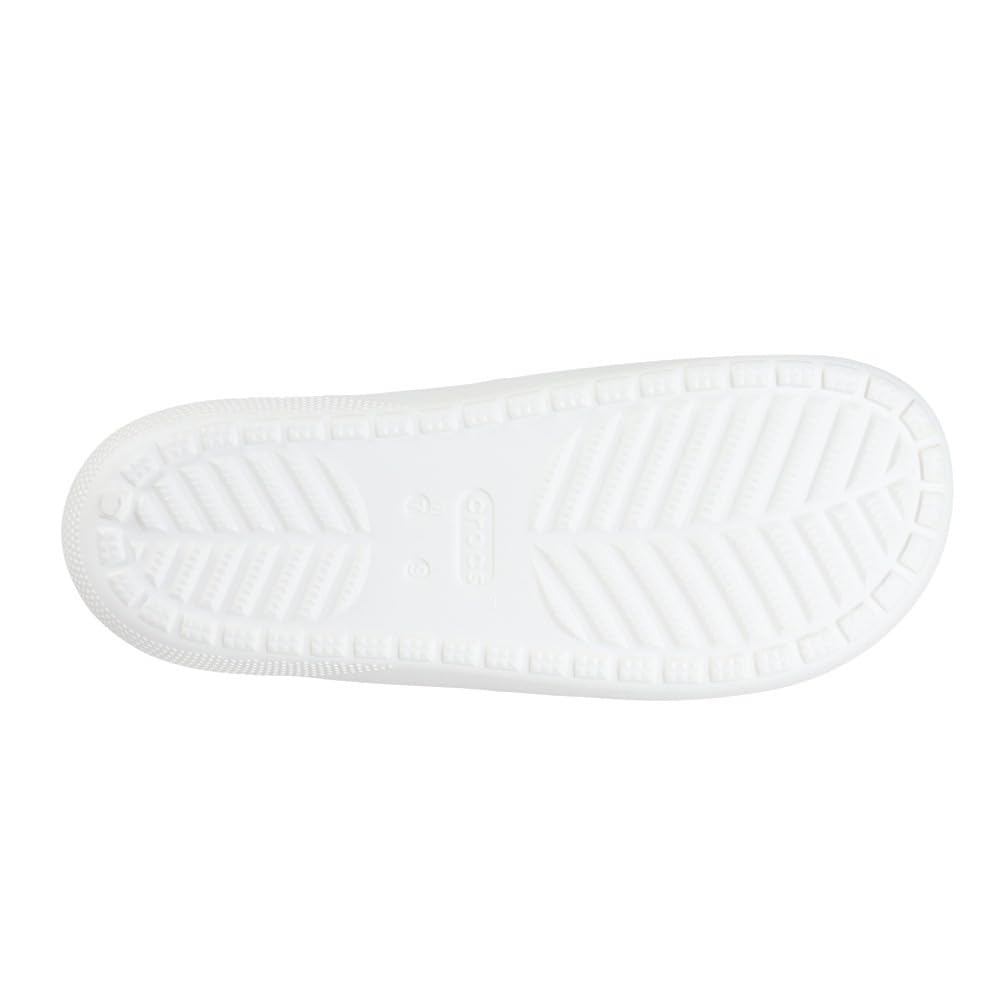 Crocs Classic Slide Shower Easy to Care for Size and 2.0 Sandals, White, 209401-100, Sandals, Lightweight, Quick-Drying, (White, 24.0, Men's Women's)
