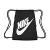 Nike Heritage Large Logo Gym Drawstring Bag Unisex Backpack Black DC4245-010