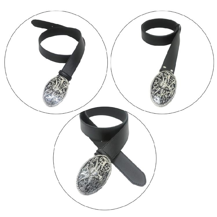 Convenient Waist Belt Bull Head Buckle Waist Belt PU Leather Wide Belt Adjust Coat Dress Female Western Waistband