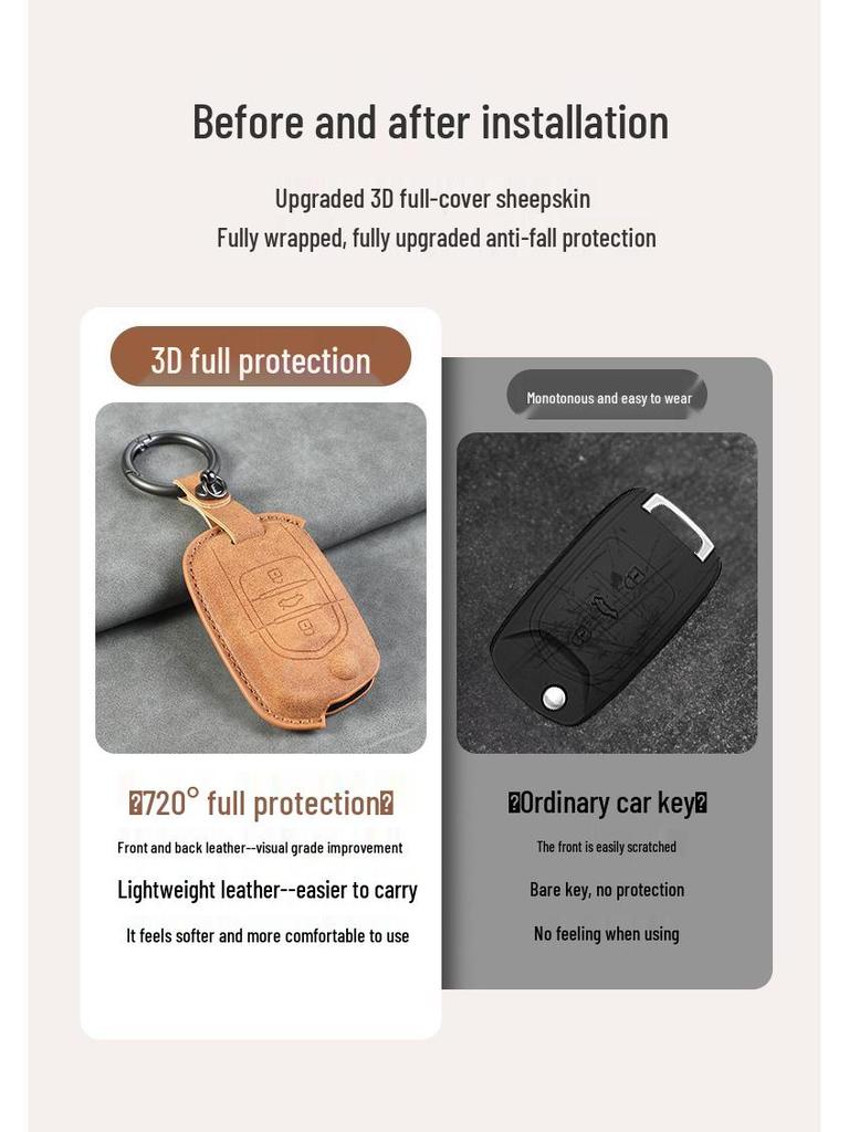 Wuling Hongguang Mini Macaron Key Cover for Women – Mini EV Car Key Protector