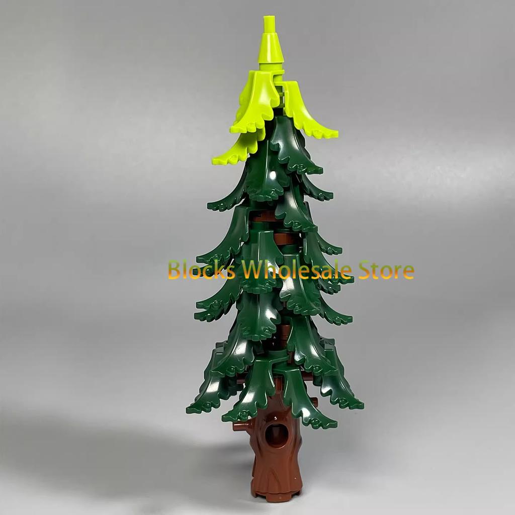 MOC Christmas Gift Present Assembly Toy Small Particle Building Block Set Christmas Tree Fir Tree Scene Desktop Ornament