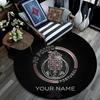 Custom Name Futebol Clube Do Porto Round Area Rug,Carpet Rug for Living Room Bedroom Sofa Playroom Decor,Non-slip Floor Mat